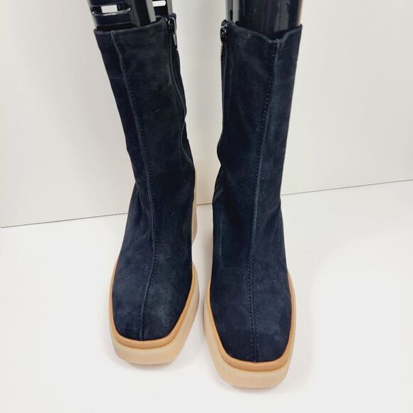 Free People Gigi BLACK Suede Ankle Boot Size 8 NEW - Picture 6 of 13